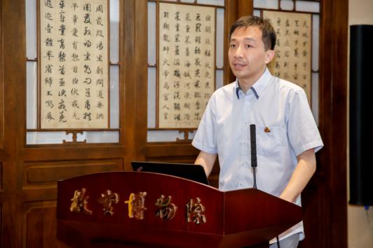 苏州博物馆党委书记钱兆悦代表故宫学院(苏州)作工作揍结