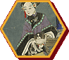 满族仕女抱狗像单页