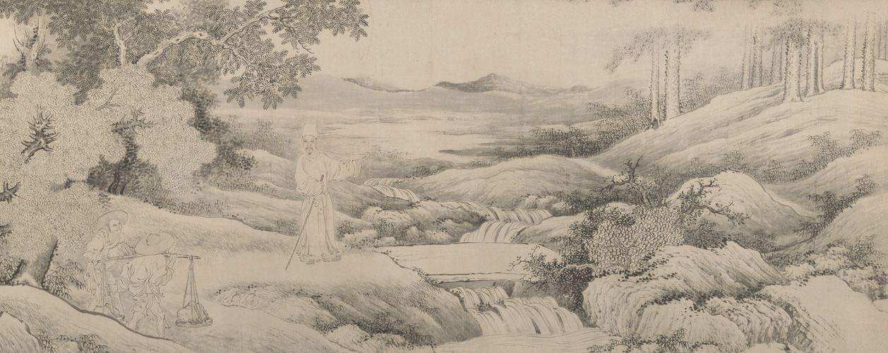 禹之鼎翁嵩年负土图卷