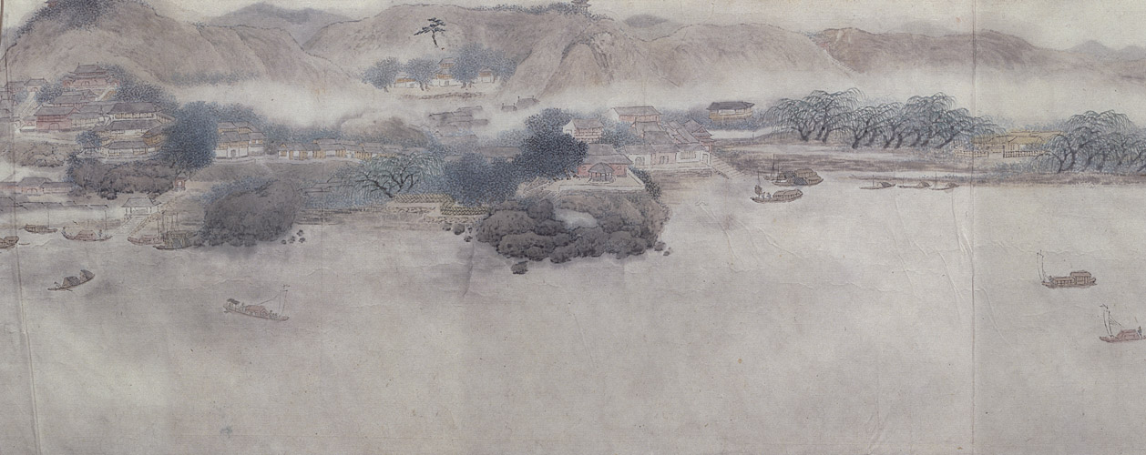 张崟京口三山图卷