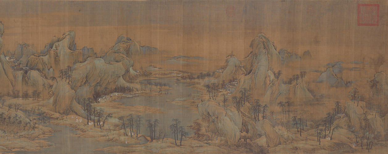 赵伯驹江山秋色图卷 - 故宫博物院
