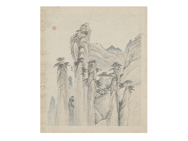 弘仁黄山图册