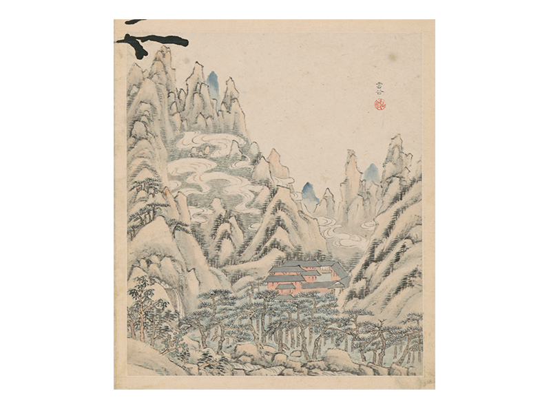 弘仁黄山图册