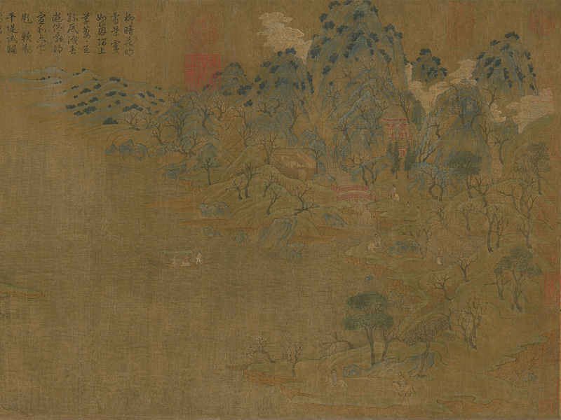 null-新00146610-展子虔游春图卷-全形