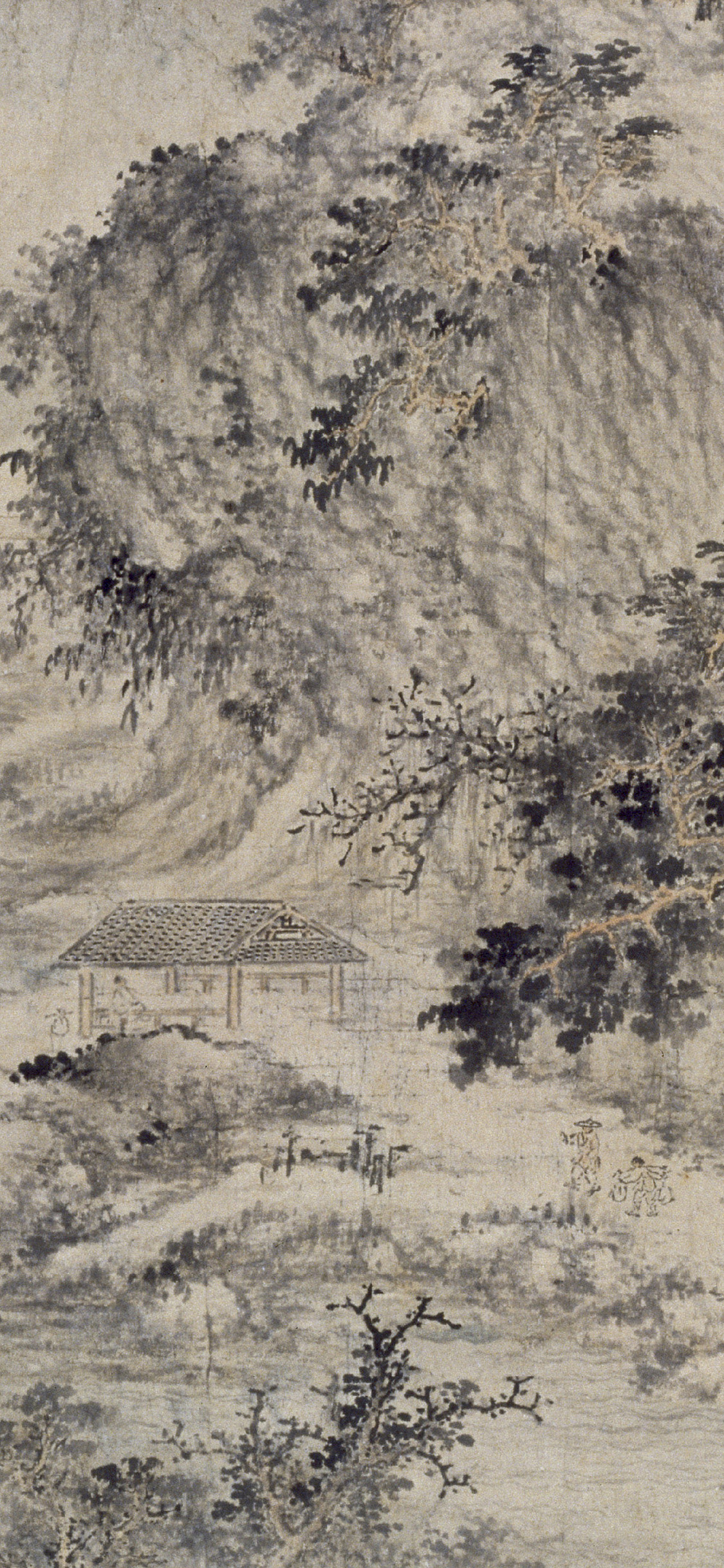 五代董源夏山欲雨图卷 局部 故宫博物院 故宫壁纸