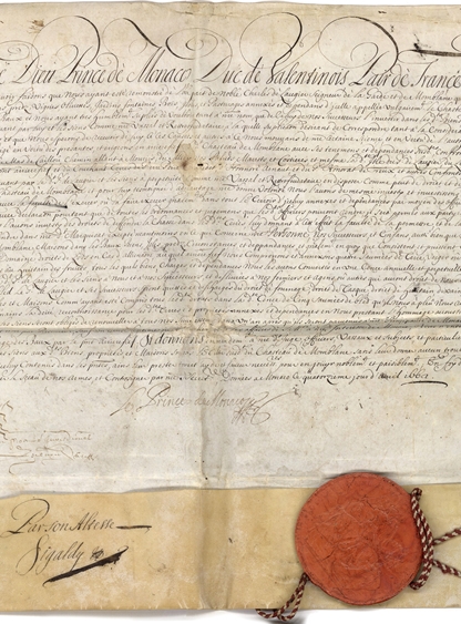 路易一世亲王签署的诏书