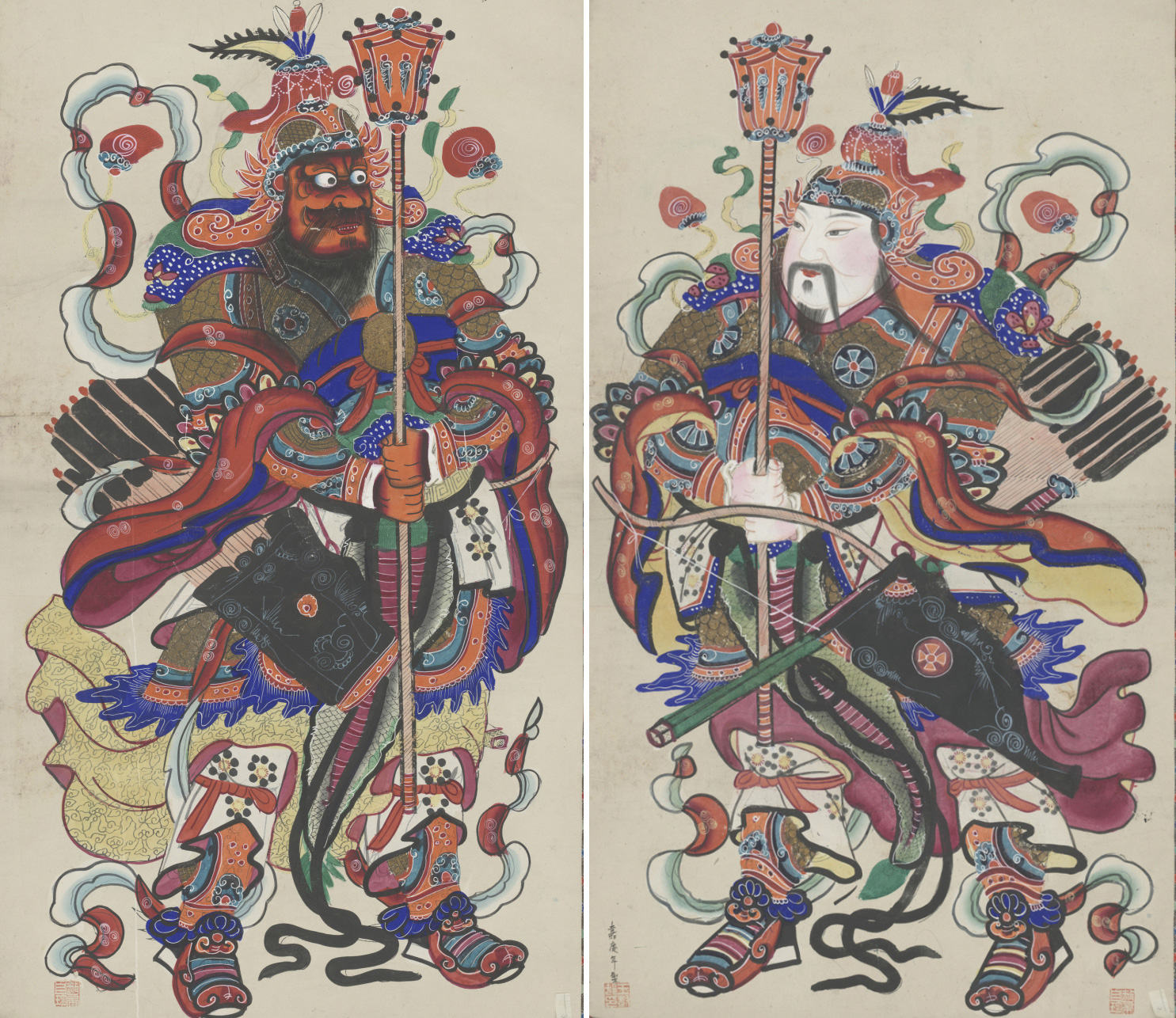印版将军门神