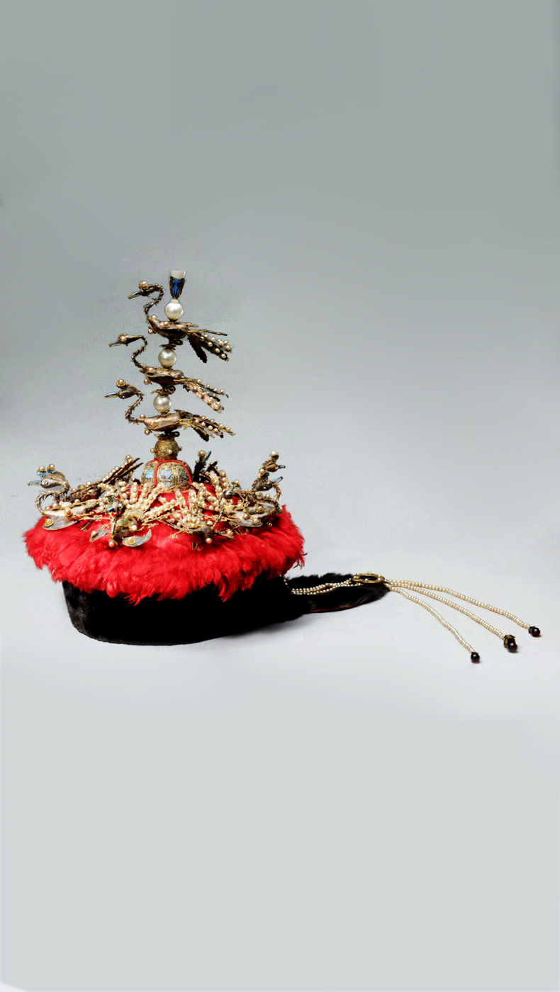 清 点翠嵌珠后妃朝冠