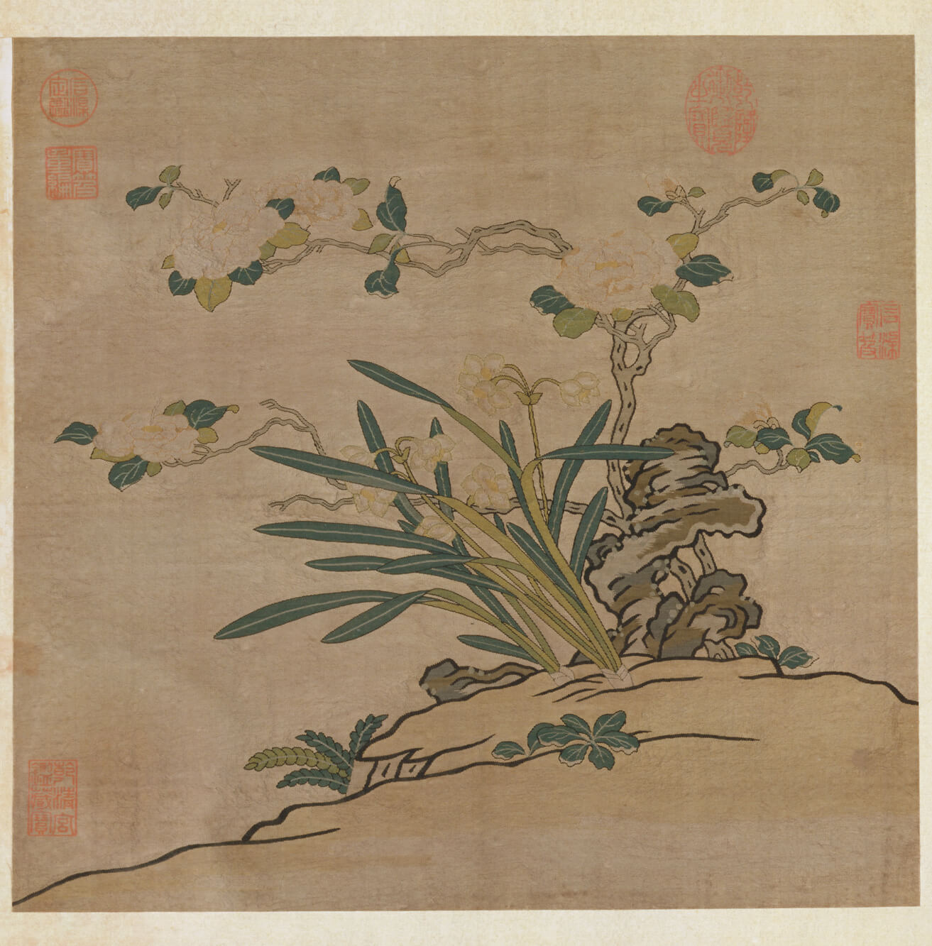 缂丝花卉册