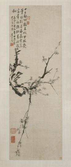 【李方膺墨梅图轴】