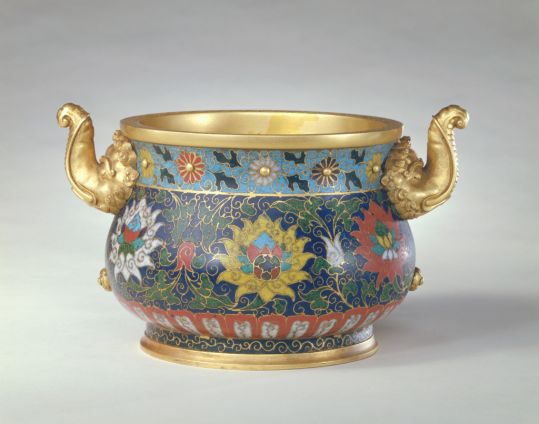 仿清招絲琺瑯鏡 故宮博物院複製品 珐琅- 故宫博物院
