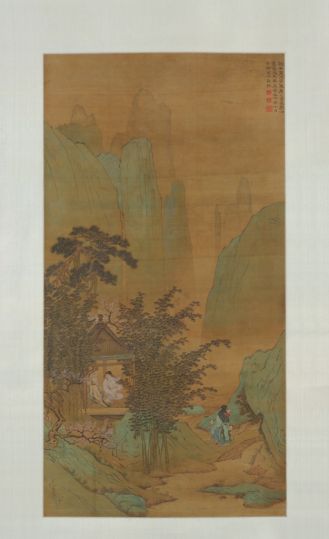 禹之鼎仿赵千里三多图轴
