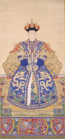 清人画孝诚仁皇后朝服像