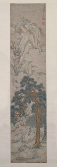 丁云鹏松泉清音图轴