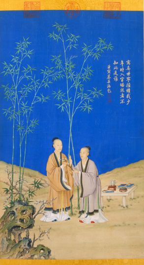 郎世宁平安春信图轴