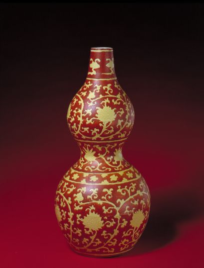 中国古美術・旧蔵銅胎鎏金の七宝焼掐絲細工蔓草蓮・五福捧寿の首飾り箱・置物・文房 中国古美術・旧蔵銅胎鎏金の七宝焼掐絲細工蔓草蓮・