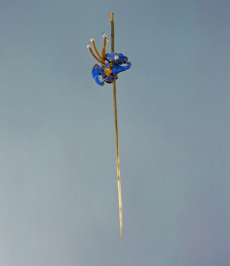 金点翠蝙蝠耳挖簪