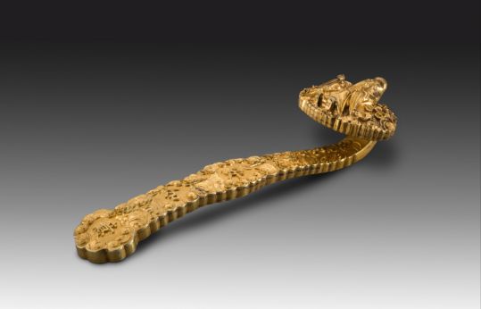 金錾花寿星如意