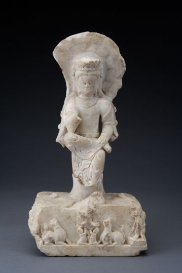 韩子思造石思惟像