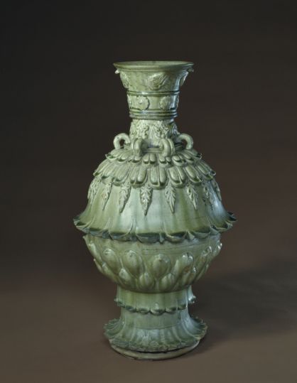 清康熙緑地粉彩龍鳳紋抱月扁瓶 陶磁器  現代工芸品 美術品 置物 清康熙青釉粉彩タンカ紋梅瓶 陶磁器 景徳鎮 装飾品