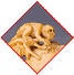 牙雕带链猴桃式盒
