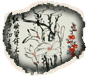 玉兰图轴