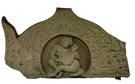 乐人像拱门构件    