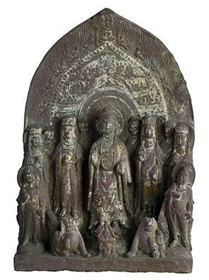 比丘晃藏造释迦像