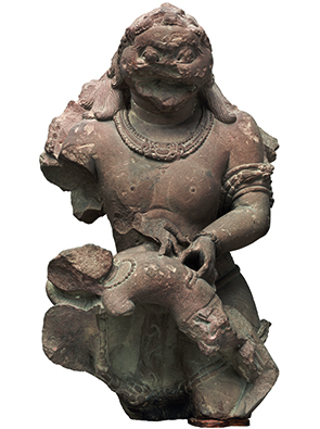 毗湿奴的人狮化身像