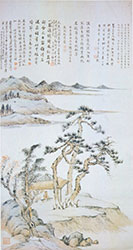 溪山抚琴图