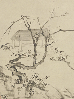 弘仁梅花书屋图轴