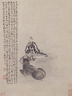 对牛弹琴图轴