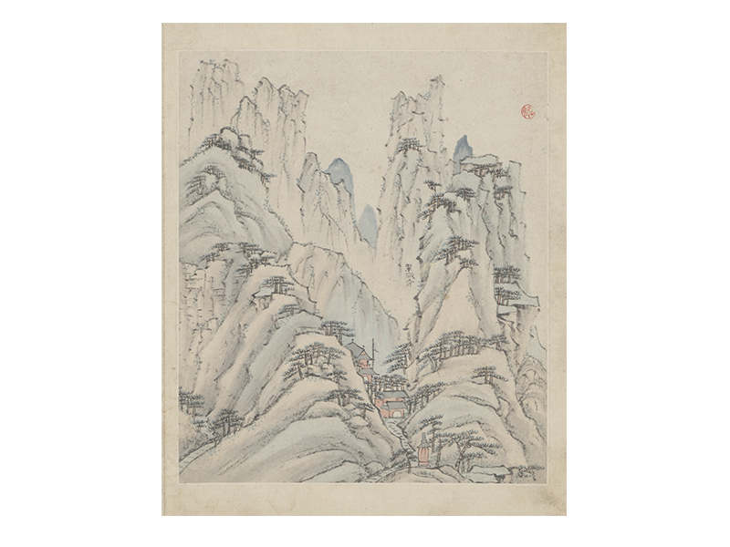 弘仁黄山图册