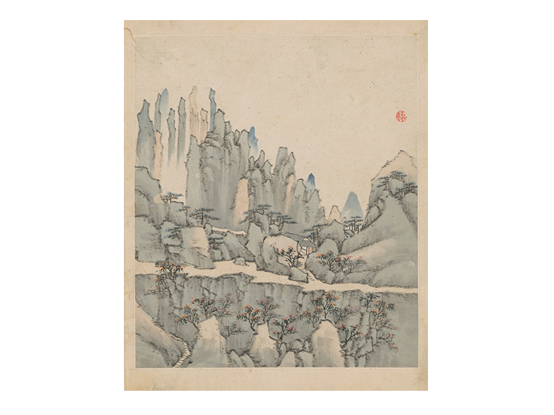 弘仁黄山图册