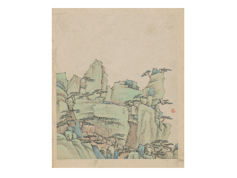 弘仁黄山图册