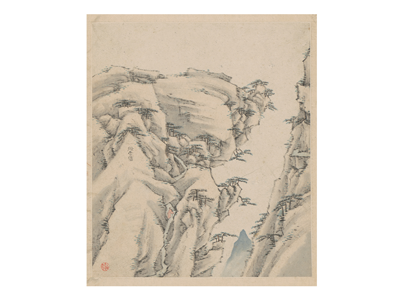 弘仁黄山图册