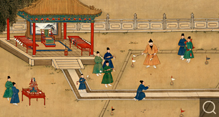 明宣宗行乐图卷