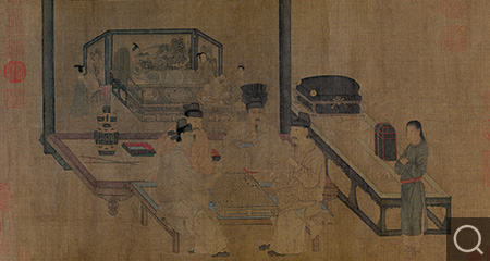 重屏会棋图卷