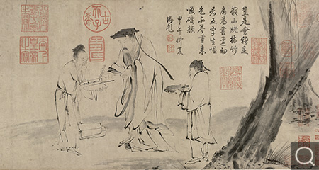右军书扇图卷
